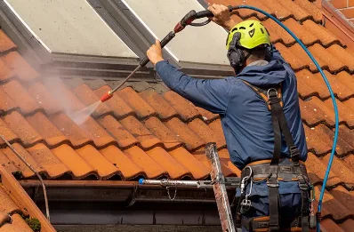 Démoussage et hydrofuge de toiture à Escoutoux